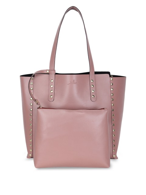 

yelloe Pink Solid Shoulder Bag