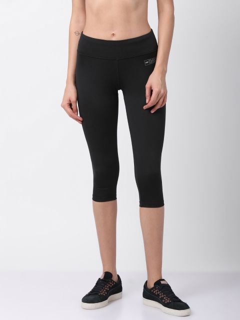 

GOLDSTROMS Women Black Solid Slim Fit Capris