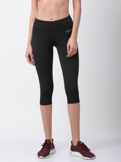 

GOLDSTROMS Women Black Solid Slim Fit Capris
