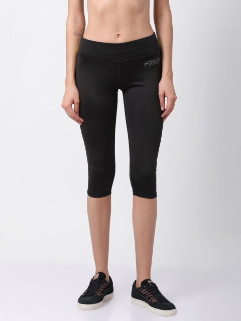 

GOLDSTROMS Women Black Solid Slim Fit Dri-Fit Tights