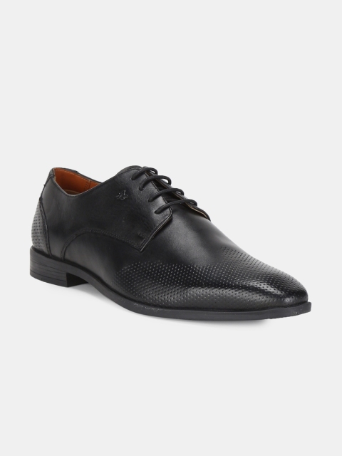 

Arrow Men Black Textured Leather Derbys