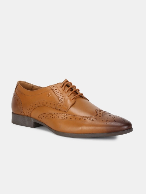 

Arrow Men Brown Solid Leather Brogues