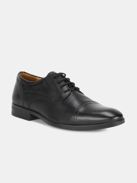 

Arrow Men Black Solid Leather Derbys