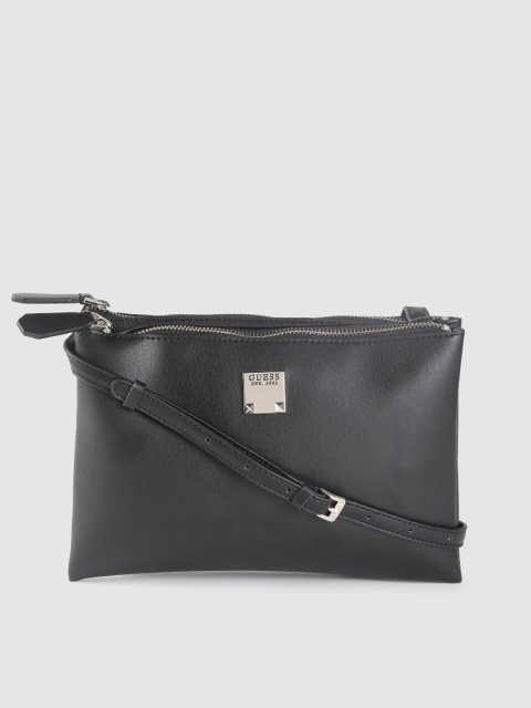 

GUESS Black Solid Sling Bag