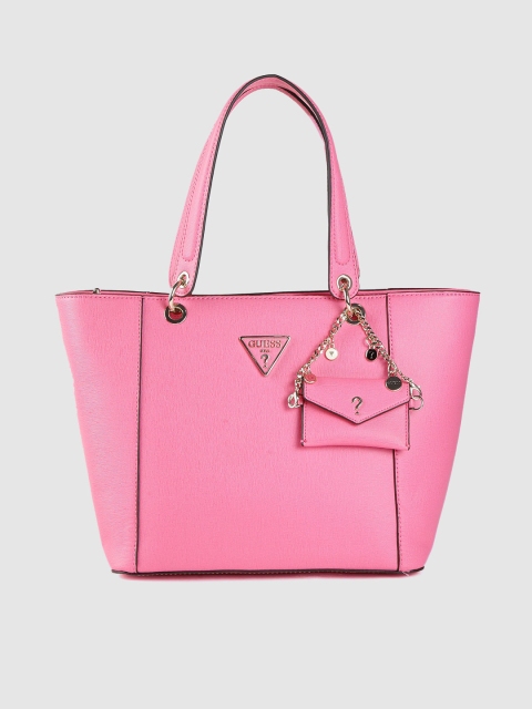 

GUESS Pink Solid Shoulder Bag