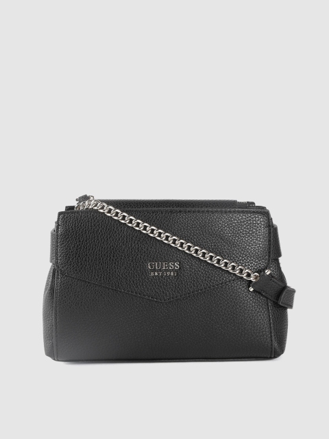 

GUESS Black Solid Sling Bag