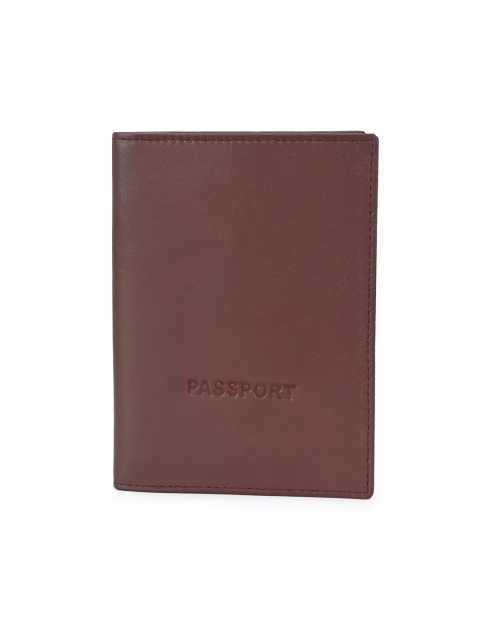 

Calvadoss Unisex Brown Solid Premium Leather Passport Holder