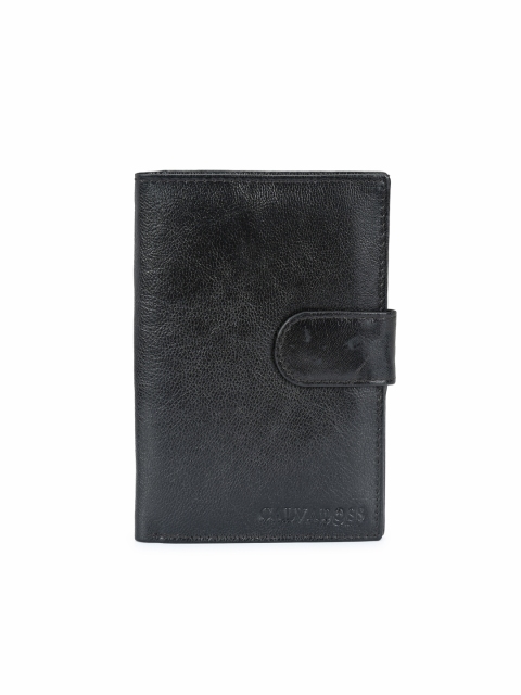 

Calvadoss Unisex Black Solid Premium Leather Passport Holder