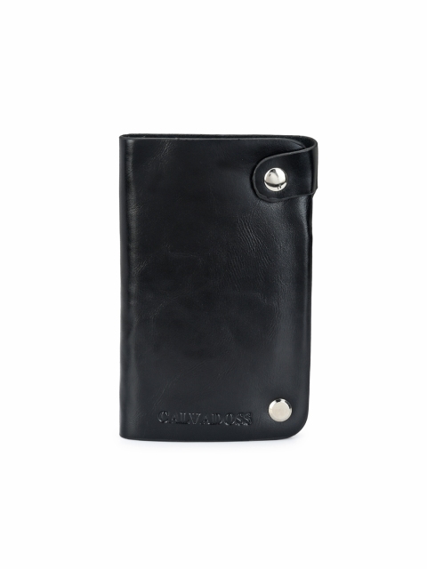 

Calvadoss Unisex Black Textured Card Holder