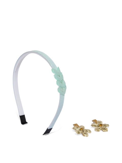 

lil' star Girls Blue & Gold-Toned Embellished Hair Accessory Set
