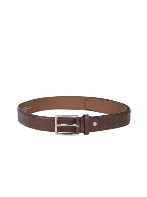 

Peter England Men Brown Textured Belt