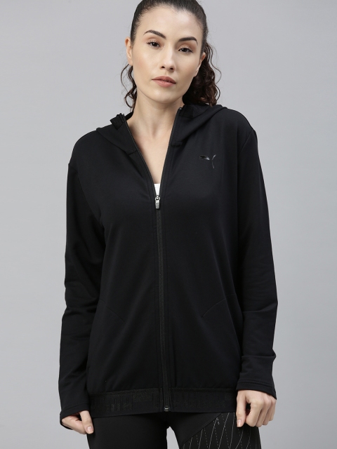 

Puma Women Black Solid Sporty Jacket