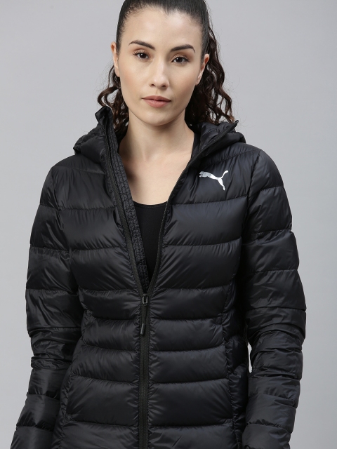 

Puma Women Black Solid PWRWarm packLITE 600 Puffer Down Jacket