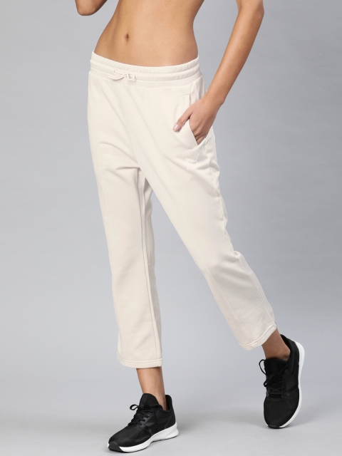 

Puma Women Off-White Solid Classics Kick Flare Pants