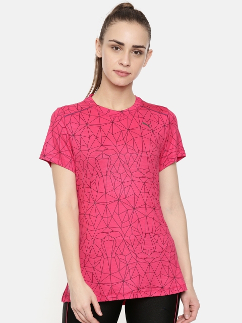 

Puma Women Black Last Lap Graphic Printed T-Shirt