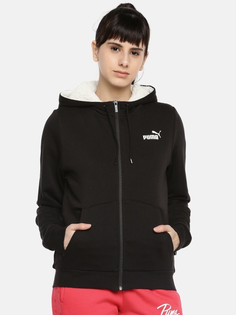 

Puma Women Black ESS+ Sherpa Solid Jacket