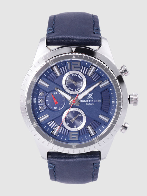 

Daniel Klein Exclusive Men Navy Blue Analogue Watch DK12171-6