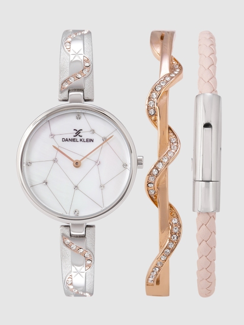 

Daniel Klein Women White Analogue Watch Gift Set DK12212