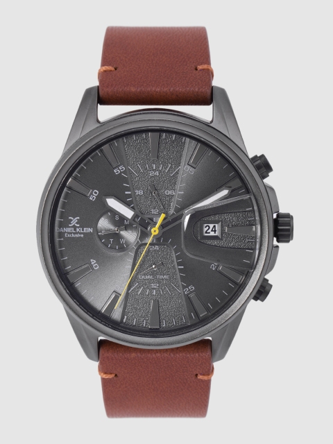 

Daniel Klein Exclusive Men Gunmetal-Toned Analogue Watch DK12238-5, Metallic