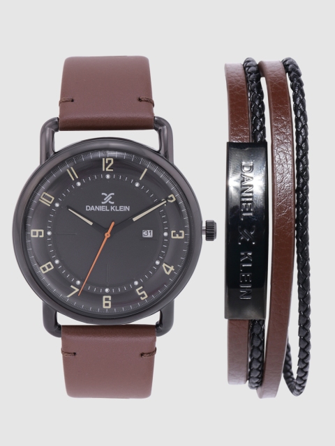 

Daniel Klein Men Watch Gift Set, Black