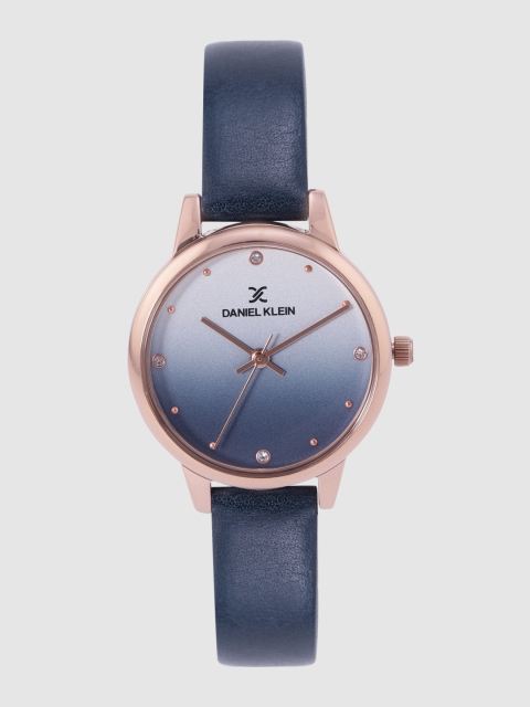 

Daniel Klein Women Blue & White Ombre Effect Analogue Watch DK12201-4