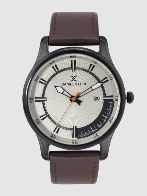 

Daniel Klein Men Grey Textured Analogue Watch DK12232-5