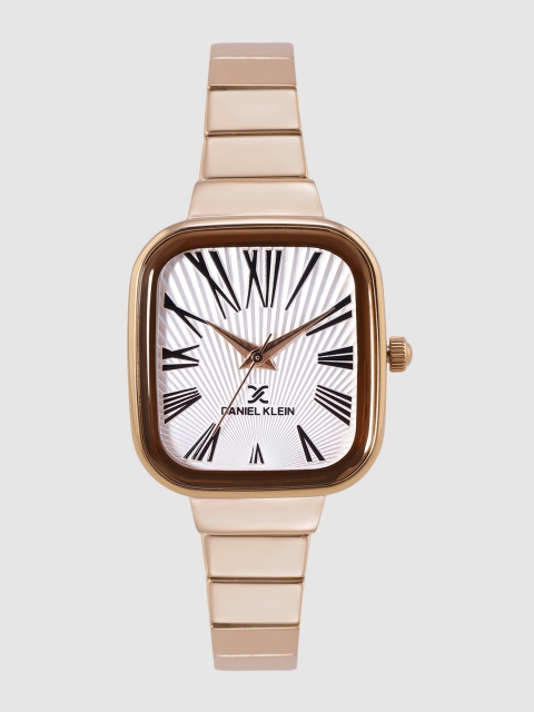 

Daniel Klein Women White Textured Analogue Watch DK12179-2