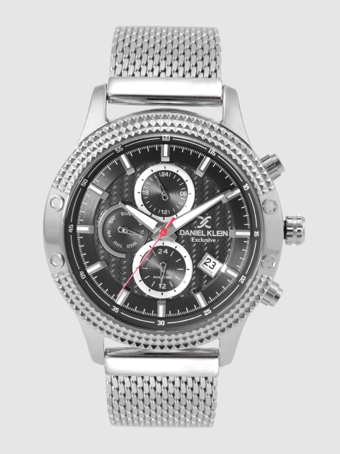 

Daniel Klein Men Black Textured Analogue Watch DK12225-2