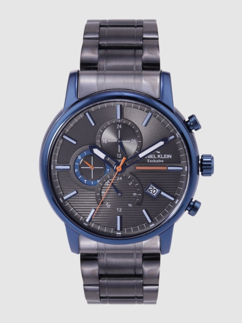 

Daniel Klein Exclusive Men Gunmetal-Toned Analogue Watch DK12213-6, Metallic