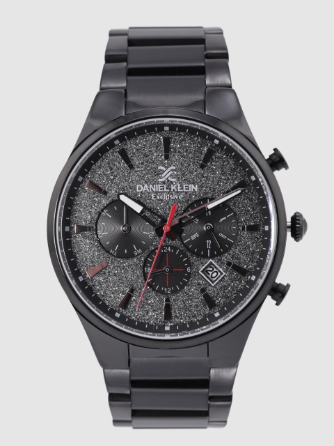 

Daniel Klein Exclusive Men Gunmetal-Toned Analogue Watch DK12173-6, Metallic