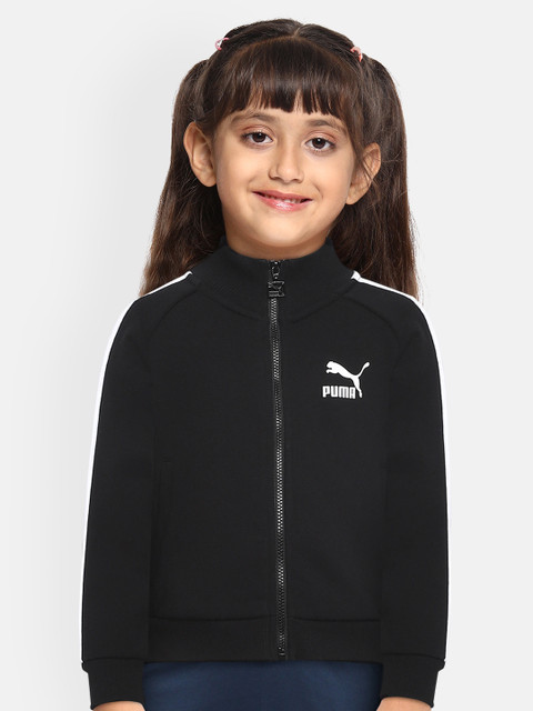 

Puma Girls Black Solid Classics T7 Sweatshirt