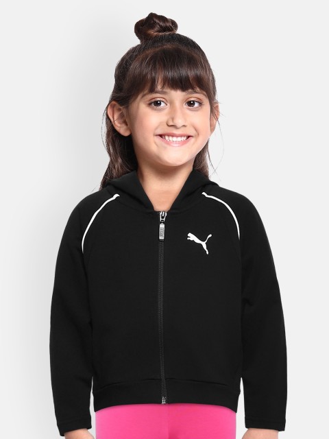 

Puma Girls Black Solid Sporty Jacket
