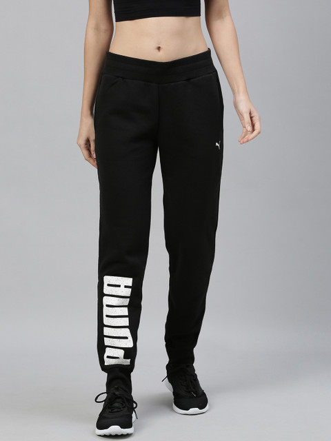 

Puma Women Black Printed Slim Fit Graphic Sweat Pants Joggers