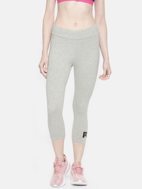 

Puma Women Grey Solid Tights