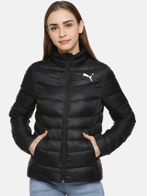 

Puma Women Black Solid PWRWarm packLITE 600 Down Puffer Jacket