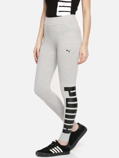 

Puma Women Grey Solid Rebel Tight Fit Tights