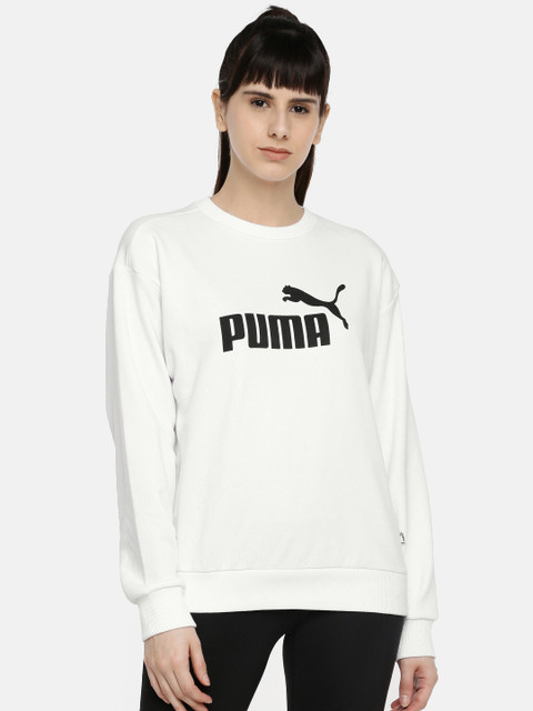 

Puma Women White Printed Sweatshirt