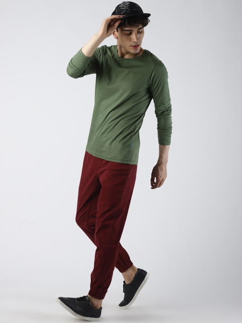 

Blue Saint Men Maroon Slim Fit Mid-Rise Clean Look Jeans