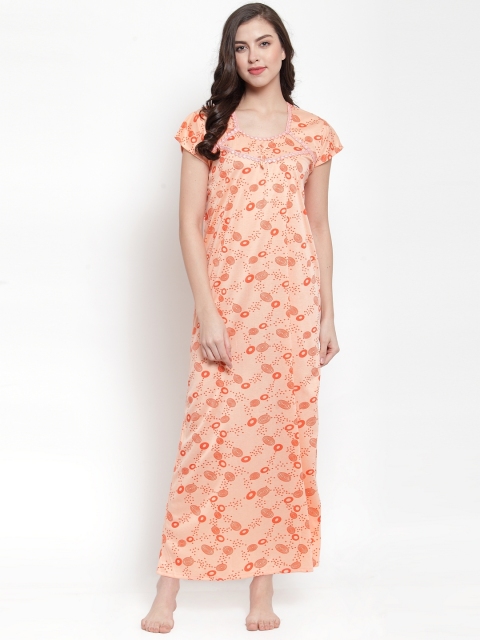 

Secret Wish Peach-Coloured Printed Nightdress NT-E161-723