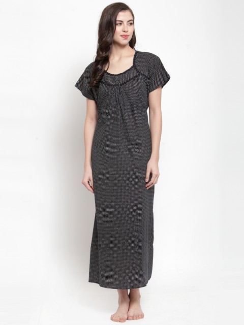 

Secret Wish Black Printed Nightdress NT-E165-733