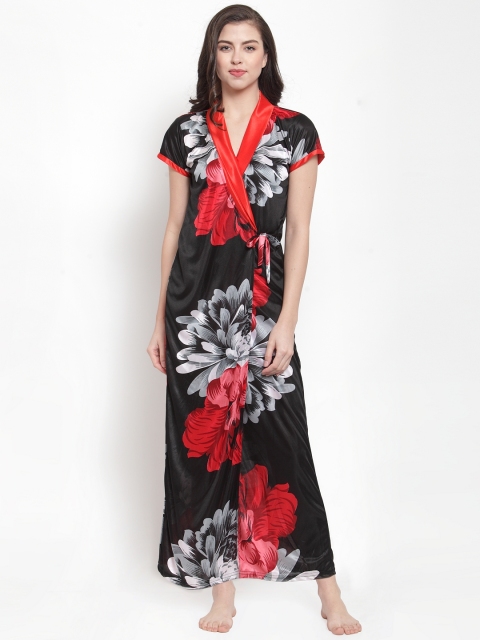 

Secret Wish Black Printed Nightdress HC-E178-752
