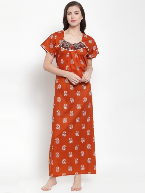 

Secret Wish Red Printed Nightdress NT-E174-748