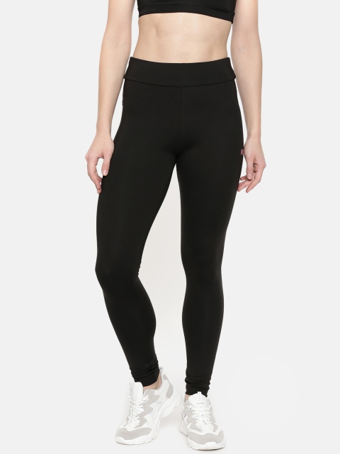 

Puma Women Black Solid Graphic Tights