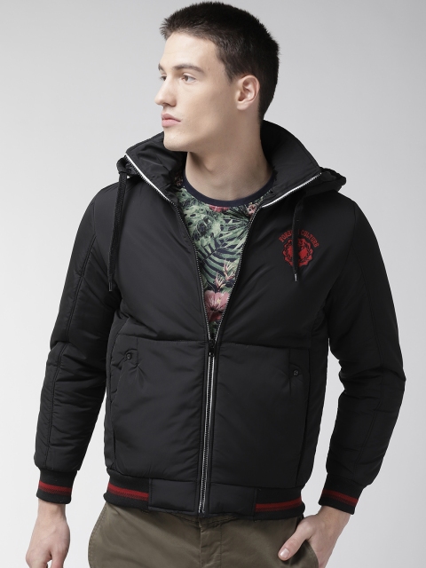 

Foreign Culture By Fort Collins Men Black Solid Bomber Jacket