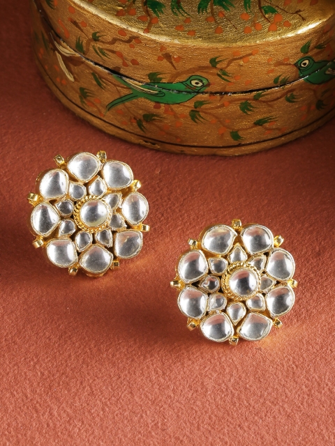 

Priyaasi Gold-Plated Kundan Studded Classic Studs