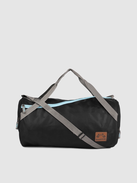 

Footloose Unisex Black Solid Cicero Duffel Bag