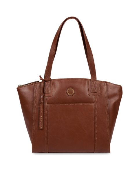 

PURE LUXURIES LONDON Women Brown Solid Genuine Leather Jura Shoulder Bag