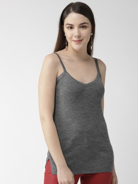 

Fort Collins Women Charcoal Grey Solid Top