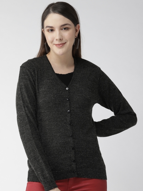 

Fort Collins Women Charcoal Grey Solid Cardigan