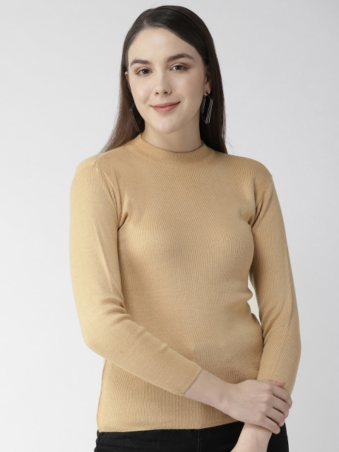 

Fort Collins Women Beige Solid Sweater
